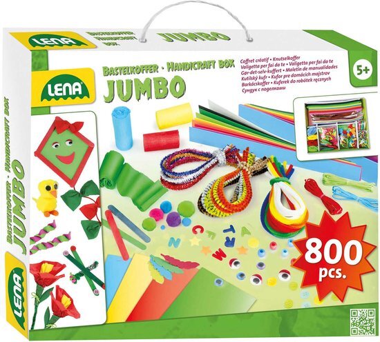 Lena Creatief Jumbo Knutselkoffer 800 onderdelen