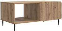 vidaXL Salontafel Artisanaal eiken 90 x 50 x 40 cm