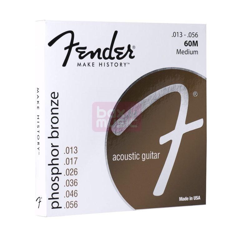 Fender 60M Phosphor Bronze snarenset western medium