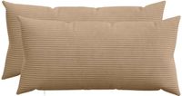 vidaXL Kussensloop 2 pcs HEERLEN Bruin 40 x 80 cm corduroy