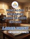 Nostalgic Memories Large Print Word Search for Seniors