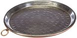 Pentole Agnelli Linea koperen taartvorm voor meel, gehamerd, met rand, bruin, 30 cm