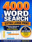4000 Word Search Large Print Puzzle Book for Adults