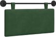 vidaXL Hangend hoofdbord Corduroy stof Jungle groen