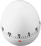 TFA Dostmann TFA Keuken Timer - ei vorm - mechanische wekker - wit - kunststof - 60 minuten - kookwekker