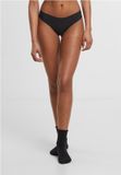 Urban Classics Lasercut Brazilian 3-Pack Slip set - Zwart - XS