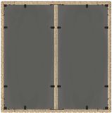 vidaXL Tuinset, 3-delig, Beige, Poly Rattan