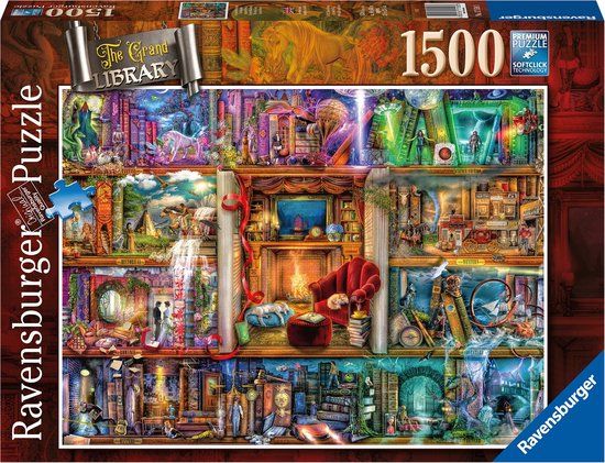 Ravensburger De grote bibliotheek - 1500 stukjes Legpuzzel - 14+ jaar