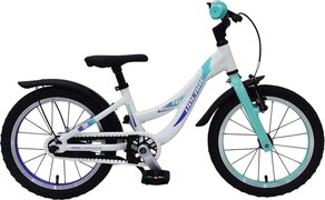 Volare Glamour Kinderfiets - Meisjes - 16 inch - Parelmoer Mint Groen - Prime Collection