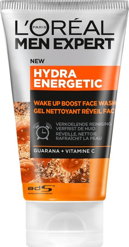 L'Oréal Hydra Energetic Men Expert Hydra Energetic Gezichtsreiniger - 100ml- Reinigingsgel
