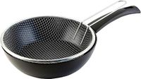 WECOOK! Ecogreen Friteuse met inductiekand, 20 cm, geperst aluminium, milieuvriendelijke antiaanbaklaag, PFOA-vrij, volledige inductie, stofbescherming, glaskeramiek, gas, elektrisch