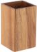 Tendance Tandenborstelbeker/houder - Cognac bruin - Acacia hout - Rond - 6.5 x 10.5 cm