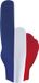 Funny Fashion Supporters feestartikelen - foam hand - vlag Frankrijk - 50 cm - Landen versiering
