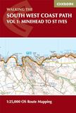 South Cicerone South West Coast Path Map Booklet - Vol 1: Minehead to St Ives: 1:25,000 OS Route Mapping