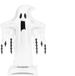 PartyDeco Folieballon Geest XL - Halloween - Wit - 165 cm