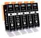 Canon Pixma lot de 5 cartouches d'encre XXL, noir (PGBK)