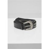 Urban Classics Riem - Synthetic Leather Western Rivet Belt - zwart