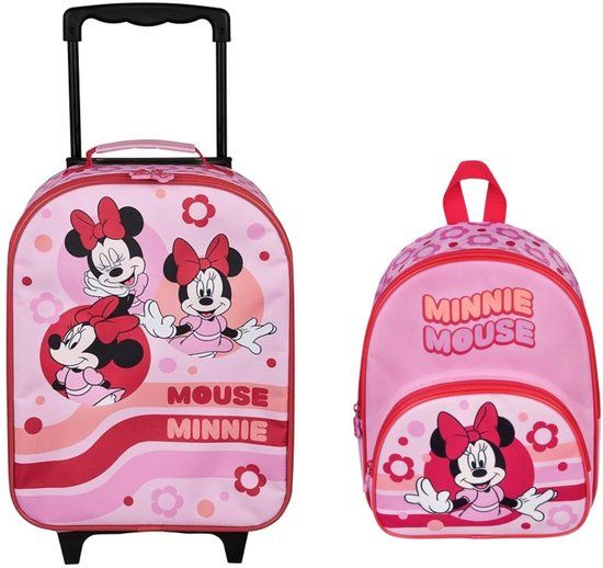 Minnie Mouse reisset; trolley en rugzak