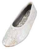 BECK Huisschoenen 'Glamour' champagne / zilvergrijs / offwhite