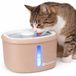 DRINKFONTEIN Flamingo Drinkfontein kat – hond – 2,5L – Beige – Met koolstoffilter & kunstharsfilter – Stille pomp – Lichtindicator – USB-kabel 150 cm – Finto