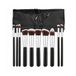 Mimo Pinceau de maquillage Kabuki Noir Set de 10 pièces