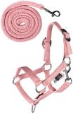 HKM Hobby Horsing Basic Hoofdstel en leidlijn Roze