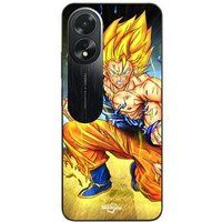 Maniacase Etui Oppo A38 GOKU KNEE DOWN
