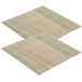 Merkloos / Sans marque Sushi maken oprol matje - 2x - bamboe hout - 24 cm - rolmatje