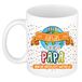 Bellatio Decorations Naam mok papa Raphael - wit - keramiek - 300 ml - Vaderdag cadeau