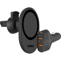 Otterbox Phone Holder Car with MagSafe Magnet + BlueBuilt Car Charger Quick Charge