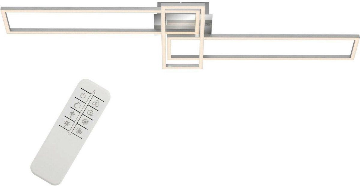 Briloner Wandlamp - Metaal - Zilver - Afstandsbediening