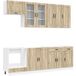 Maison Exclusive Porto 8 Pièces Meuble de cuisine Bois d'ingénierie Sonoma chêne