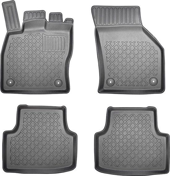 Winparts GO! Aristar 3D Automatten voor Skoda Octavia (5E) en Octavia (NX) (vanaf 2013-) - 4-delig - TPE-Rubber - Zwart