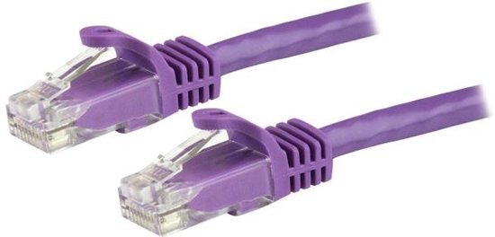 StarTech.com .com Cat6 netwerkkabel met snagless RJ45 connectoren UTP patchkabel paars 0 5m