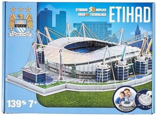 Nanostad Manchester City Etihad Stadium 3D Puzzle - 139 Pieces