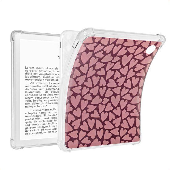 imoshion Ploonk B.V. Ereader Hoes - Geschikt voor Kobo Libra Colour - Hearty Blush