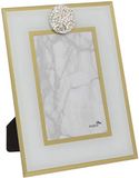 Maturi 460024 fotolijst glas met strass-details, bruin, 6 x 8 inch / 15 x 20 cm