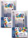 Centrum Penselen - Set van 24 stuks - Synthetisch - Acryl - Multi