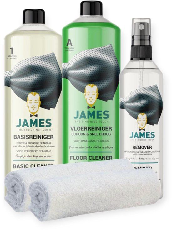 James Harde Vloeren Schoonmaakset - 4 stuks - 2250 ml