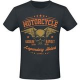 Gasoline Bandit Rockabilly T-shirt Legendary Riders Mannen zwart