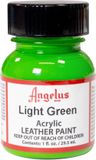Angelus Leather Acrylic Paint - Light Green - 29.5ml