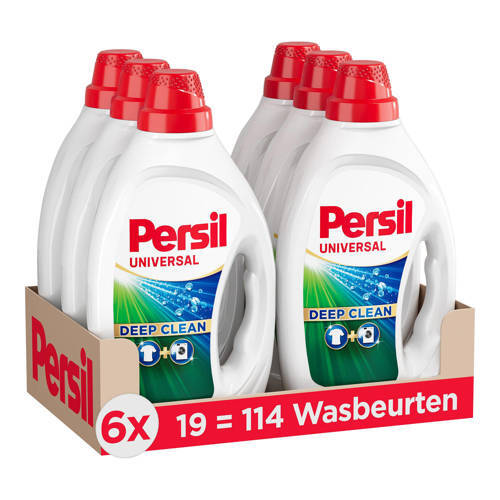 Persil Persil Gel Universal - vloeibaar wasmiddel - Universal - voordeelverpakking - 6 x 19 wasbeurten - 114 wasbeurten
