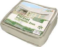 Gerimport Schaduwdoek/zonnescherm driehoek grijs waterafstotend - 5 x 5 x 5 meter - Terras/tuin zonwering