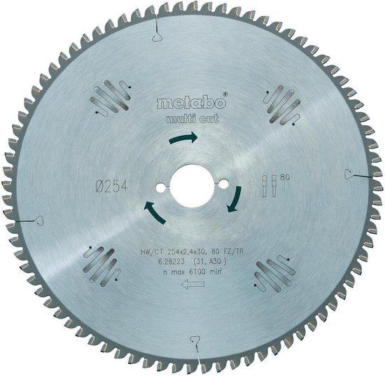 Metabo Cirkelzaagblad HM 216x30mm 60 tands FZ/TZ - 628083000