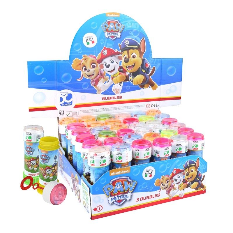 Paw Patrol Nickelodeon 36 STUKS Paw Patrol Bellenblaas, 60ml in Display Traktatie / Uitdeelcadeautjes