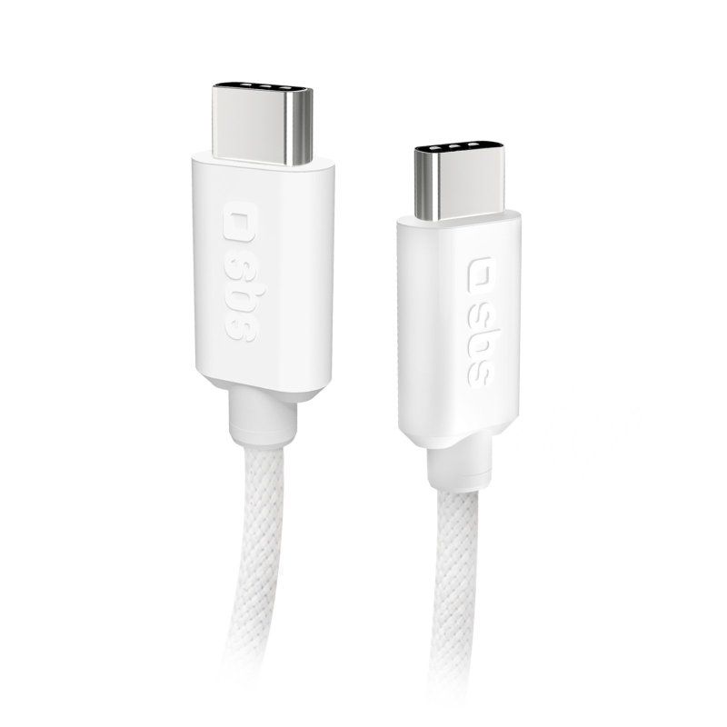 SBS TECABLETISSUETCCG USB-kabel - USB-C naar USB-C - 1.5m - Wit