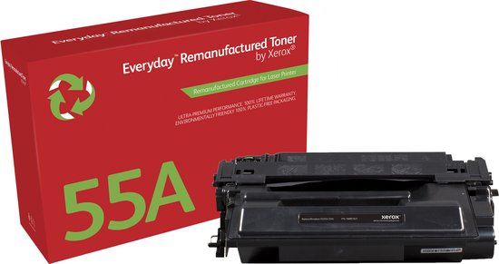 Xerox 106R01621 Toner Cartridge - Black - Compatible with HP LaserJet P3010, P3015, M525 MFP - 6100 Pages