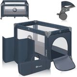 Lionelo Stefi Campingbedje 3 in 1 - Blauw/Grijs