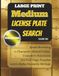 Large Print Medium License Plate Search: Volume One | Brain Boosting 6-Character Alphanumeric Puzzles with Complete Solutions