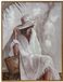 Merkloos Houten schilderij Belle 30x40x2cm Meerkleurig